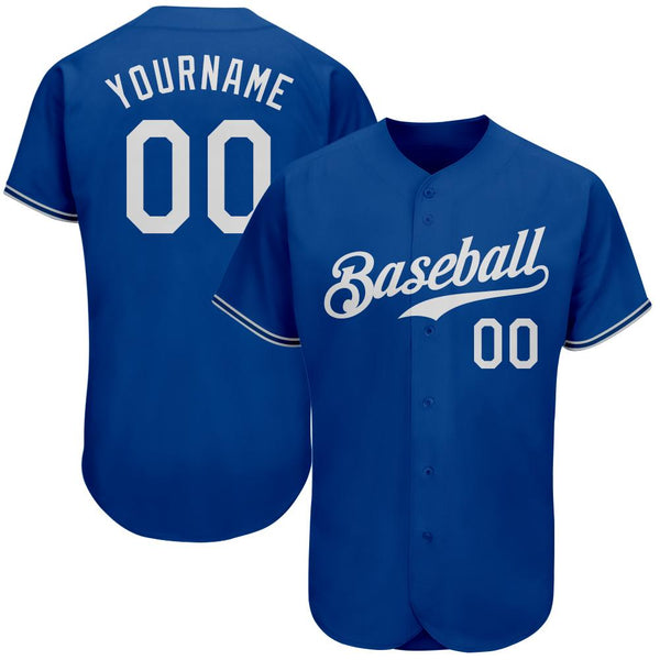 Custom Royal White Authentic Baseball Jersey Custom Royal White Authentic Baseball Jersey