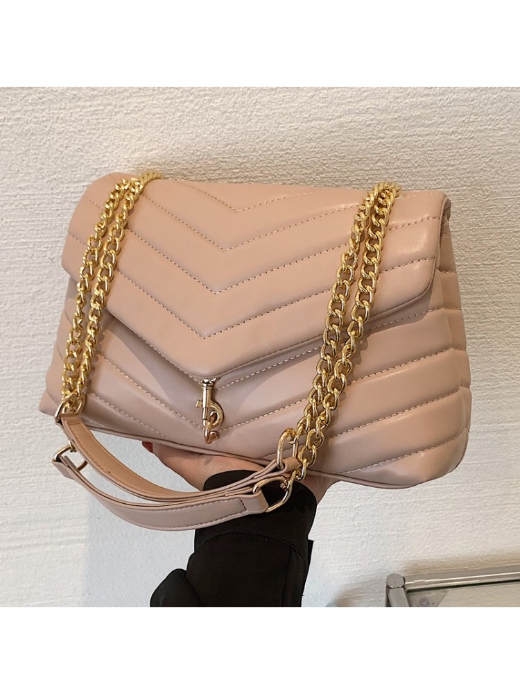 Ladies Street Brown Solid Shoulder Bags