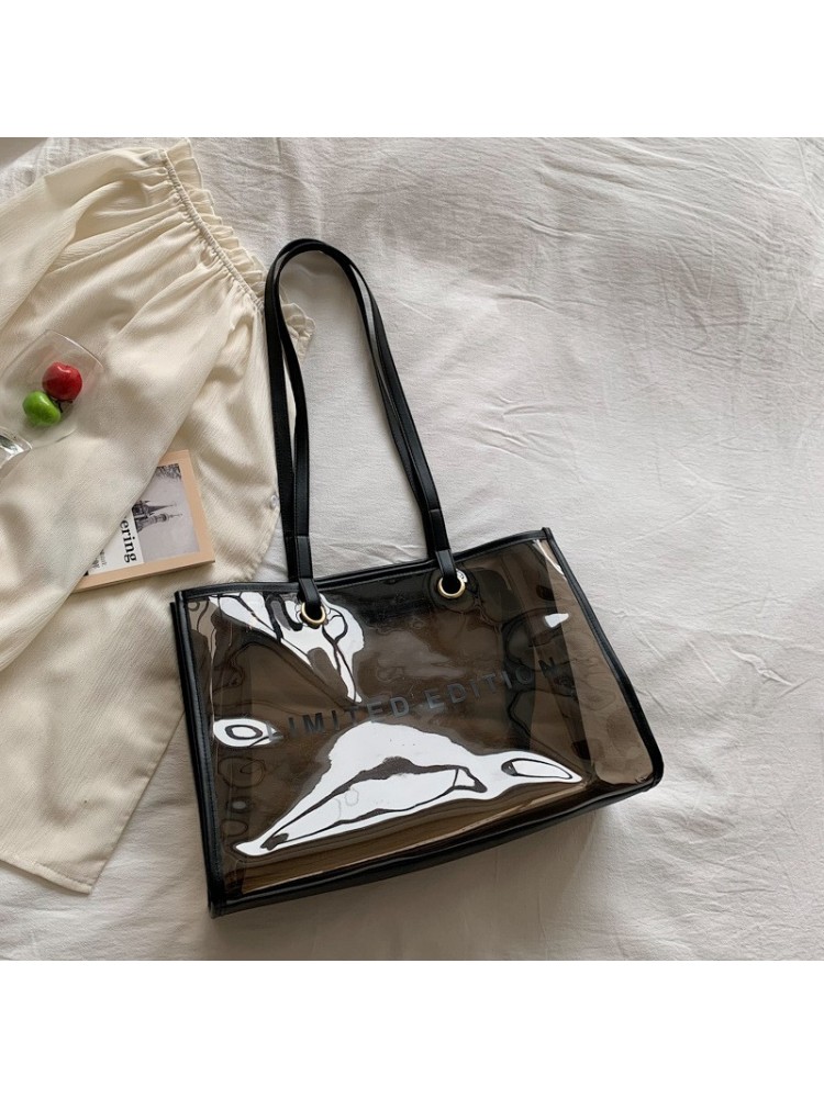 New Transparent PU One Shoulder Tote Bag New Transparent PU One Shoulder Tote Bag