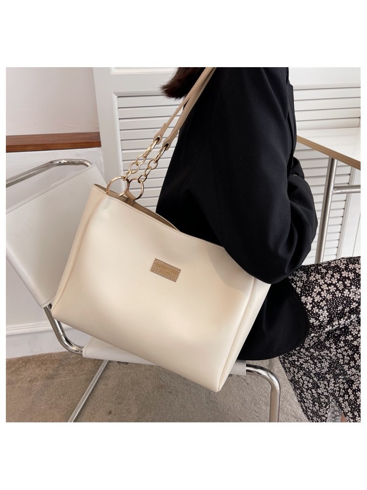 New College Patch Simple Shoulder Capacity Bag