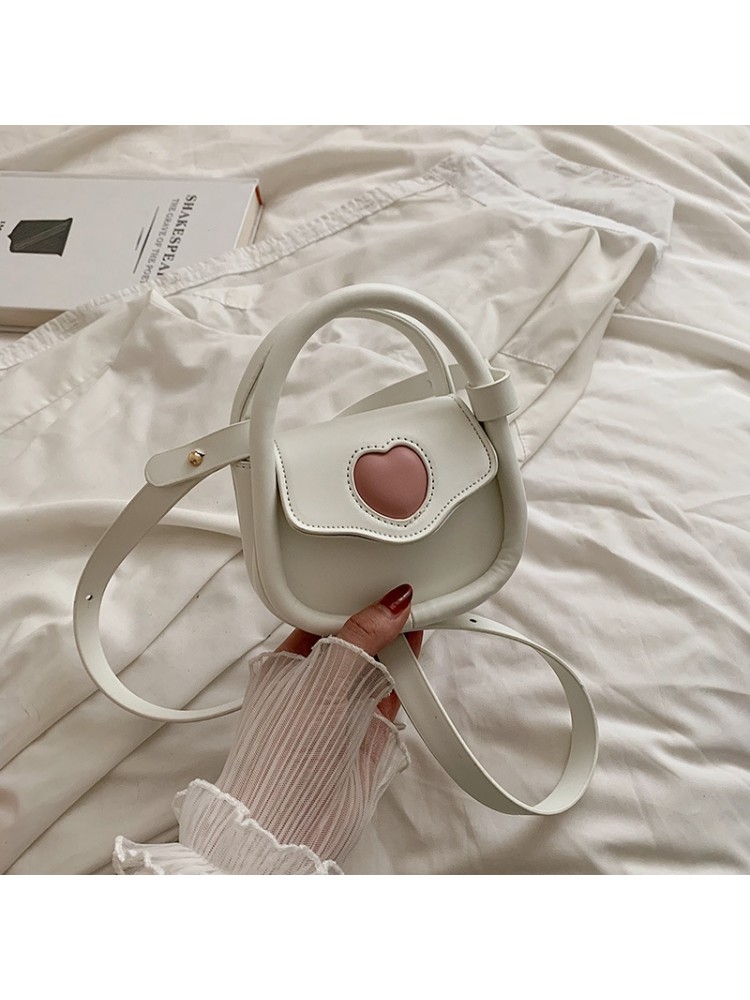 Summer Fashion Heart Contrast Color Women Messenger Bag