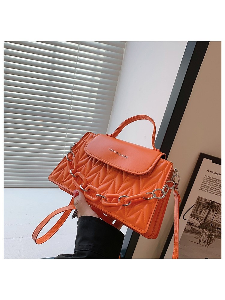 Fashion Style Pure Color Chain Bag