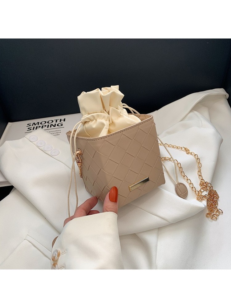 Fashion One Shoulder PU Simple Strap Small Square Bag