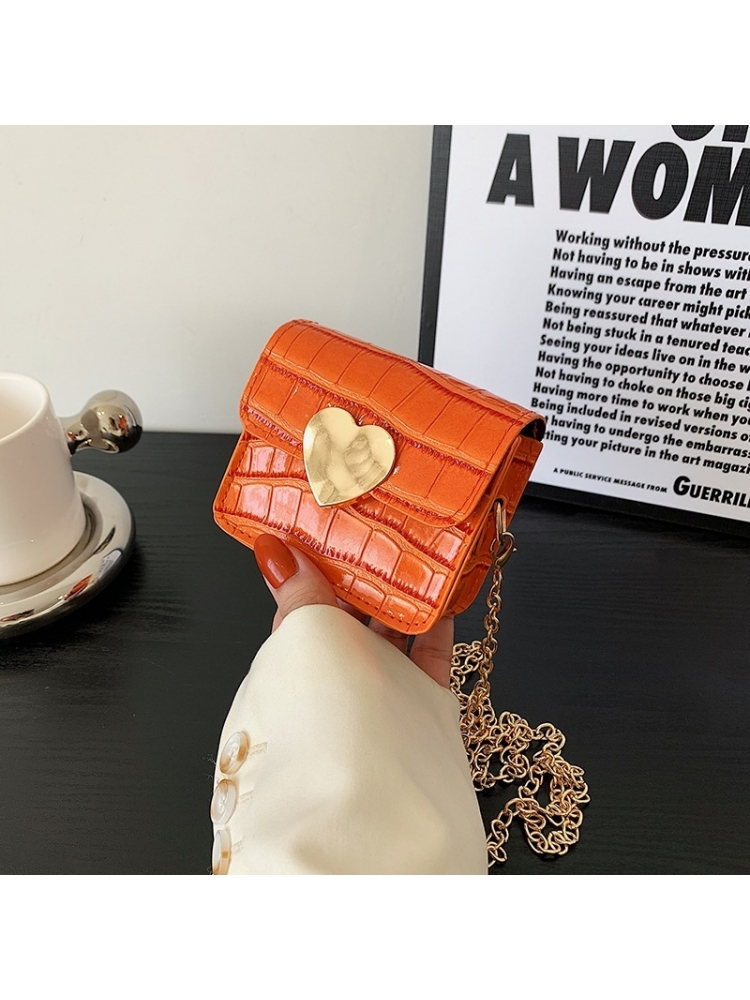 PU Stone Pattern Solid Women Messenger Bag