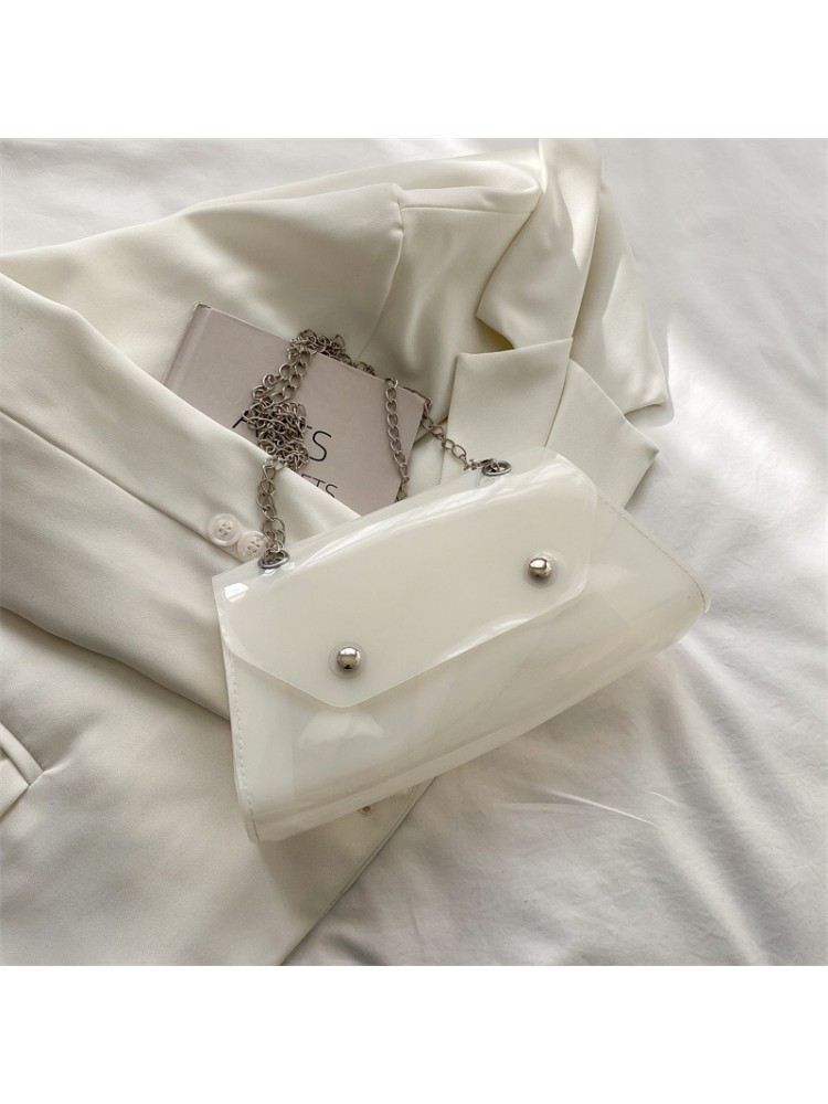 Fashion PVC Transparent Chain Armpits Bag