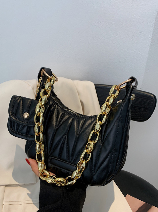 New Fashion Zipper Shoulder Bag With Card Bag