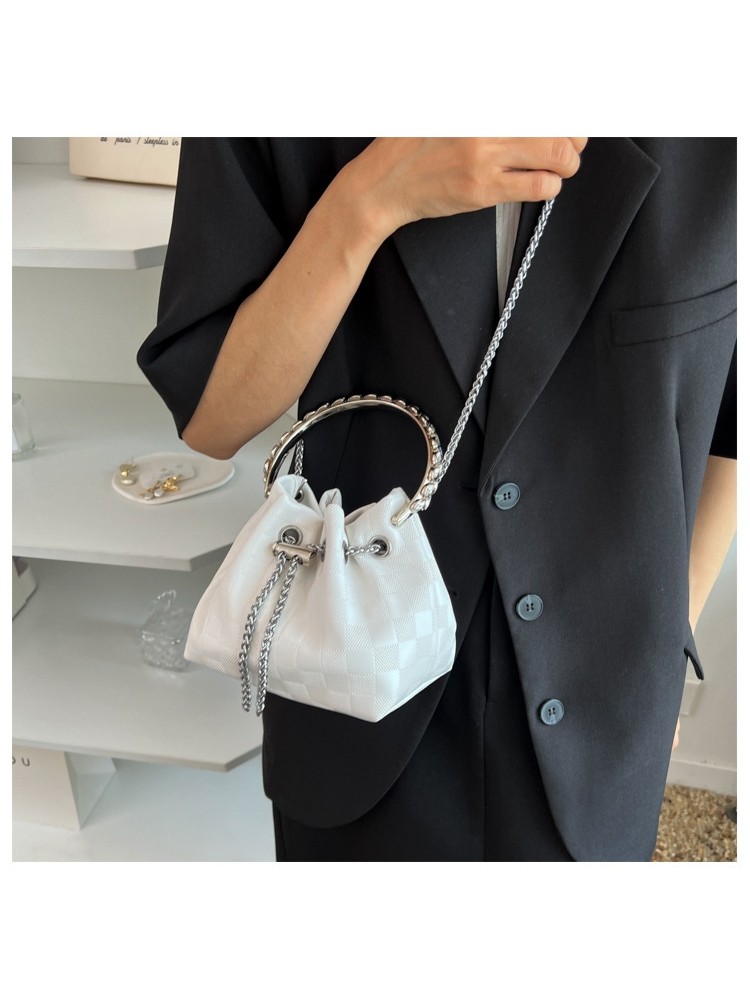 Fashion Sequin Chain Shoulder Bucket Bag