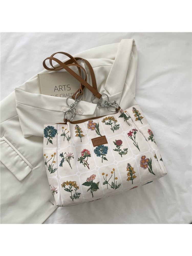 New Canvas Simple Shoulder Tote Bag