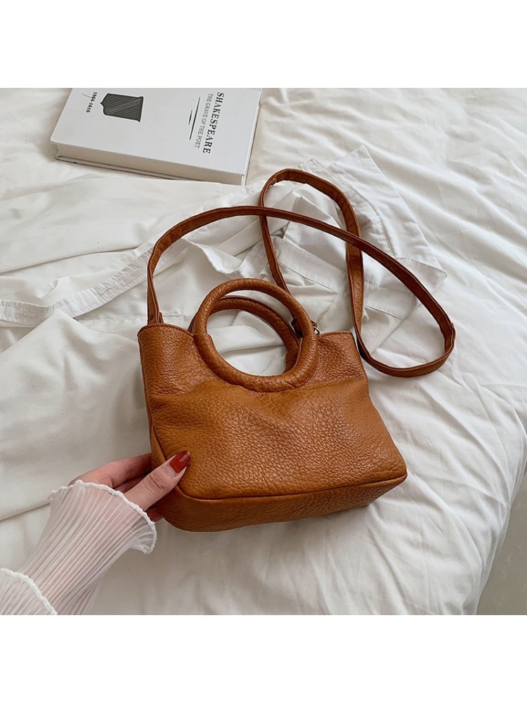 Retro Simple PU Shoulder Bag