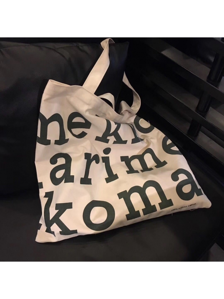 Casual Letter Canvas Tote Bag