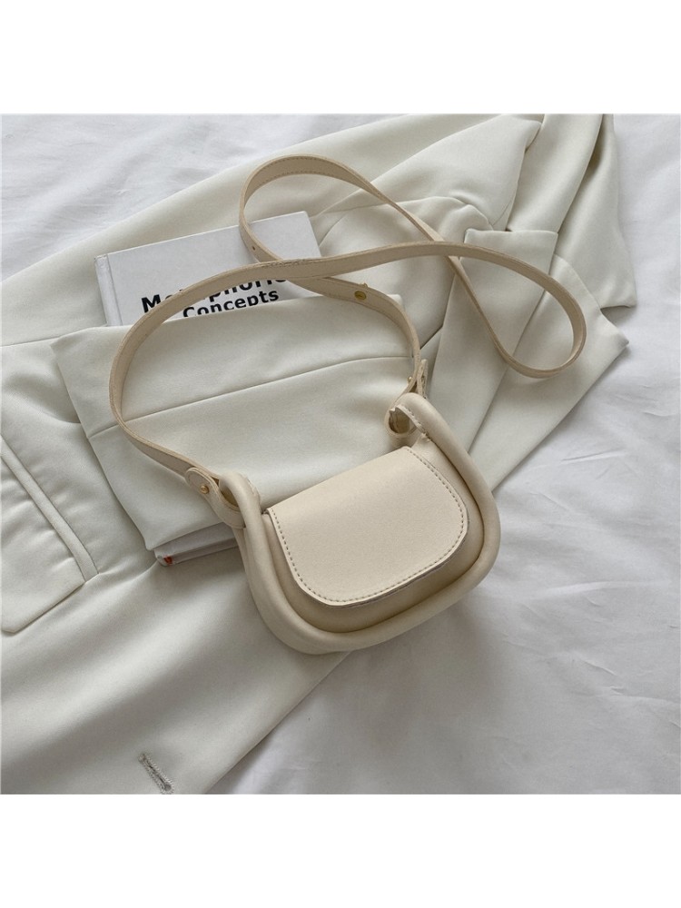 Cute PU Pure Color Mini Shoulder Bags