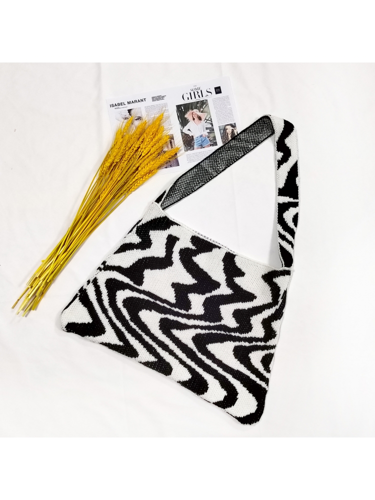 Contrast Color Casual Tote Bag For Women