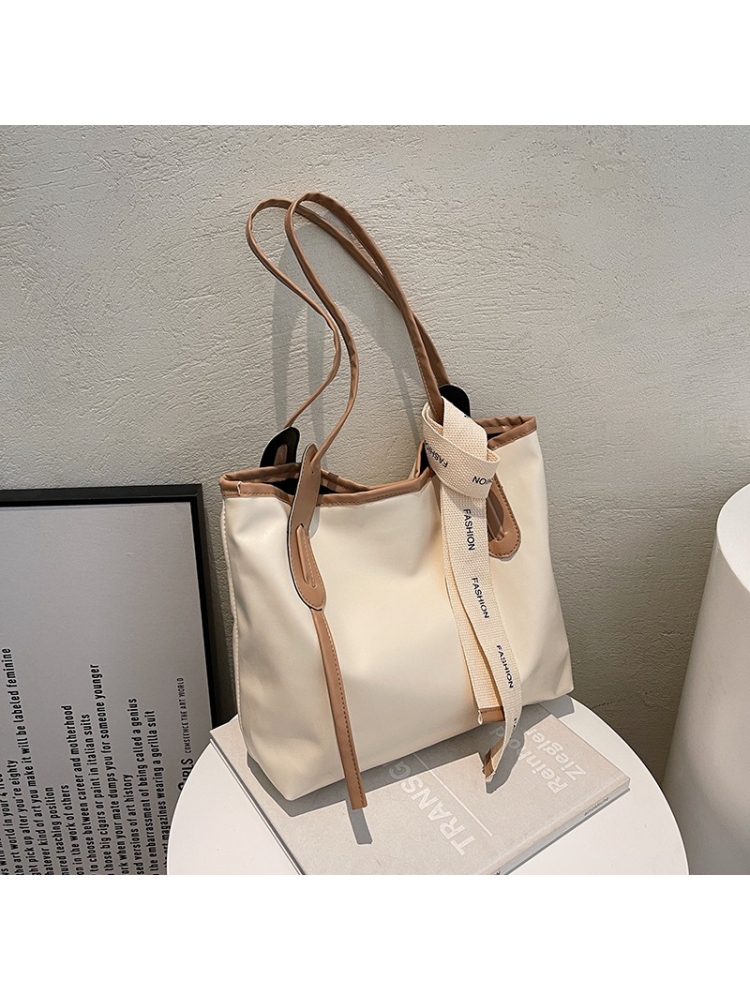 Contrast Color PU One Shoulder Tote Bags Contrast Color PU One Shoulder Tote Bags
