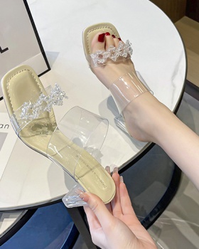 Lady sandals transparent slippers for women Lady sandals transparent slippers for women