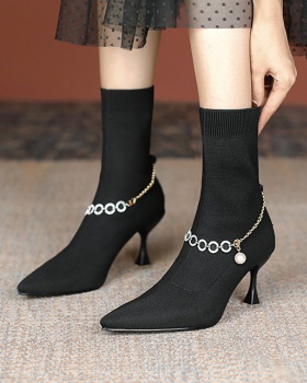 Fashionable pointed high-heeled shoes Casual fashion boots Fashionable pointed high-heeled shoes Casual fashion boots