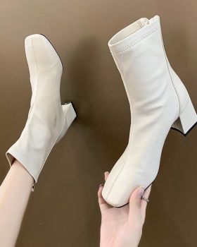 Winter women boots square head martin boots for women