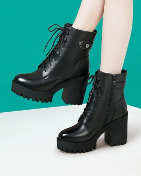 Genuine leather platform thick martin boots for women Genuine leather platform thick martin boots for women