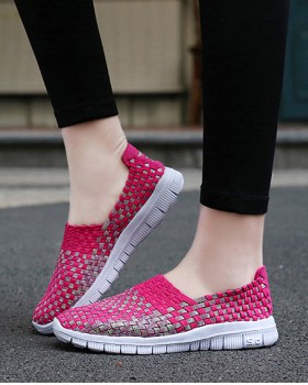 Fashion weave autumn sports Casual shoes for women
