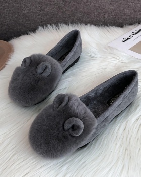 Cartoon rabbit cotton shoes lovely couples winter slippers