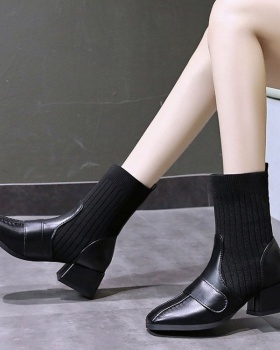 Square head middle-heel martin boots winter women boots Square head middle-heel martin boots winter women boots