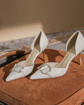 Rhinestone high-heeled shoes France style shoes for women