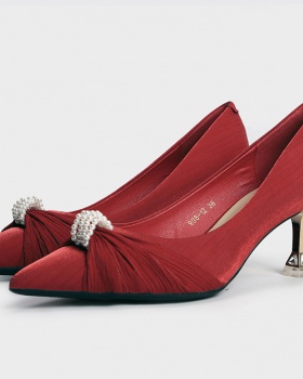 Korean style wedding shoes pointed shoes for women Korean style wedding shoes pointed shoes for women