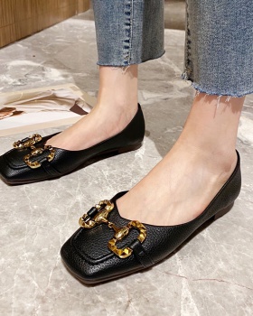 Profession square head spring Casual all-match shoes