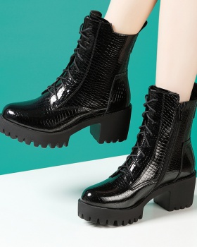 Genuine leather half Boots short boots for women