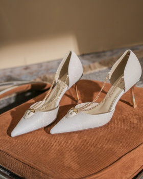 Temperament fine-root shoes gradient high-heeled shoes for women