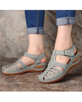 Large yard slipsole summer round sandals for women