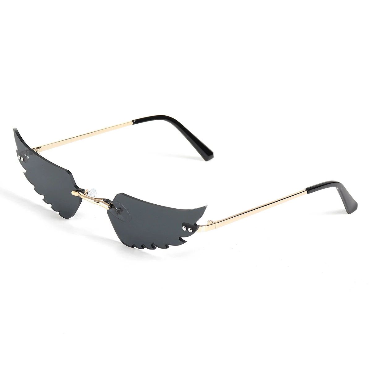 Rimless Sunglasses - Black
