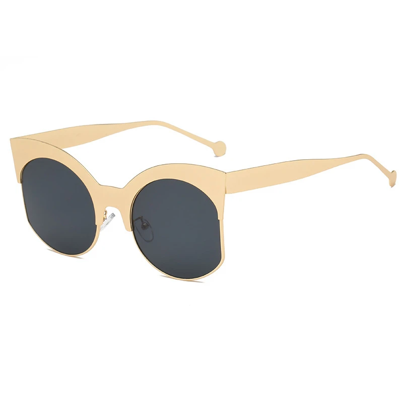 Half Frame Sunglasses Big Frame Ocean Piece Sunglasses