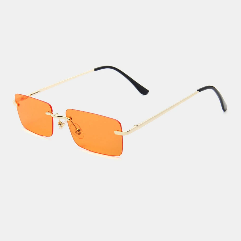 Retro Framelss Small Square Sunglasses